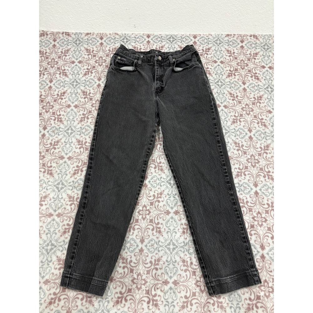 Riders by Lee Womens High Waisted Straight Leg Jeans Black Size 8 M 130184W